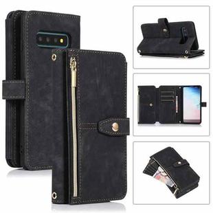 For Samsung Galaxy S10e Dream 9-Card Wallet Zipper Bag Leather Phone Case(Black)