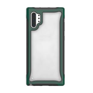 For Galaxy Note10+ Blade Series Transparent AcrylicProtective Case(Dark Green)