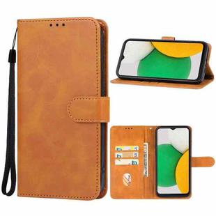 For Samsung Galaxy A04 Core Leather Phone Case(Brown)