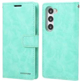 For Samsung Galaxy S23 5G GOOSPERY BLUE MOON Crazy Horse Texture Leather Phone Case(Mint Green)