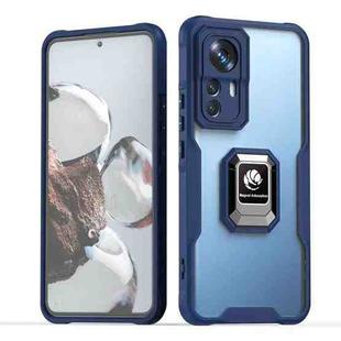 For Xiaomi Redmi A1 / A1+ Armor Shockproof Magnetic Ring Phone Case(Navy Blue)