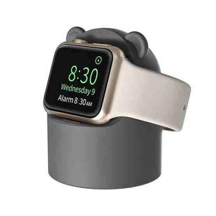 For Apple Watch Smart Watch Silicone Charging Holder without Charger(Grey)