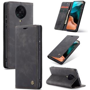 For Xiaomi Redmi K30 Pro CaseMe-013 Multifunctional Horizontal Flip Leather Case with Card Slot & Holder & Wallet(Black)