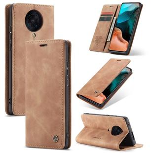 For Xiaomi Redmi K30 Pro CaseMe-013 Multifunctional Horizontal Flip Leather Case with Card Slot & Holder & Wallet(Brown)