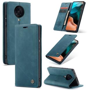 For Xiaomi Redmi K30 Pro CaseMe-013 Multifunctional Horizontal Flip Leather Case with Card Slot & Holder & Wallet(Blue)