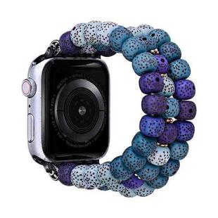 Simple Bodhi Beads Watch Band For Apple Watch Ultra 49mm / Series 8&7 45mm / SE 2&6&SE&5&4 44mm / 3&2&1 42mm(Bodhi Blue)