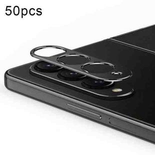 For Samsung Galaxy Z Fold3 5G 50pcs Integrated Rear Camera Lens Tempered Glass Film(Black)
