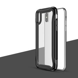 For iPhone XS / X Blade Series Transparent AcrylicProtective Case(Black)
