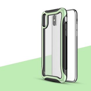 For iPhone XS / X Blade Series Transparent AcrylicProtective Case(Green)