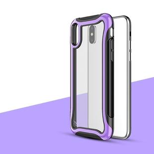 For iPhone XS / X Blade Series Transparent AcrylicProtective Case(Purple)