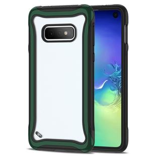 For Galaxy S10e Blade Series Transparent AcrylicProtective Case(Dark Green)