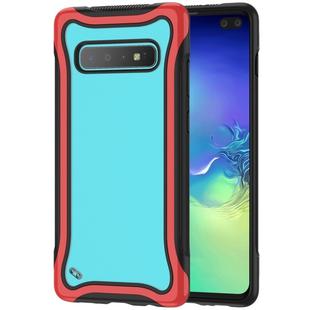 For Galaxy S10+ Blade Series Transparent AcrylicProtective Case(Red)
