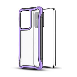For Galaxy S20+ Blade Series Transparent AcrylicProtective Case(Purple)