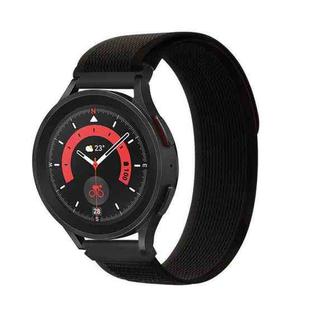 For Garmin Forerunner 255S / Venu 2S 18mm Universal Loop Nylon Watch Band(Black)