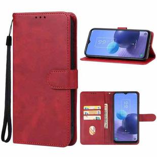 For TCL 408 Leather Phone Case(Red)