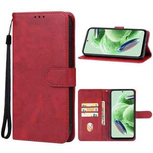 For Xiaomi Redmi Note 12 Global 5G Leather Phone Case(Red)