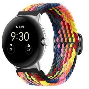 For Google Pixel Watch Buckle Nylon Braided Watch Band(Multin Color)