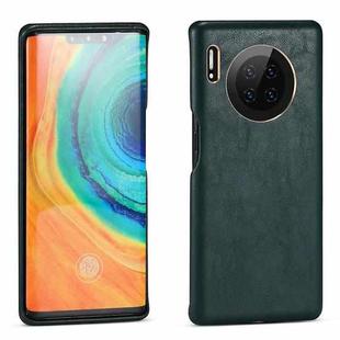 For Huawei Mate 30 Lamb Texture Leather All-inclusive Shockproof Phone Case(Green)