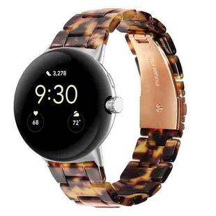 For Google Pixel Watch Three-beads Resin Watch Band(Hawksbill)