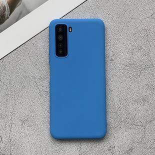 For Huawei nova 7 SE Shockproof Frosted TPU Protective Case(Light Blue)