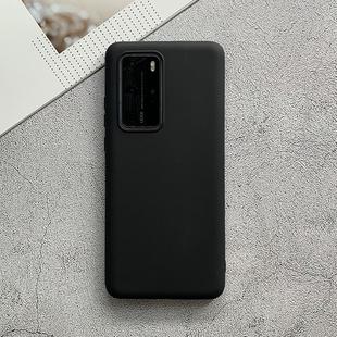 For Huawei P40 Pro Shockproof Frosted TPU Protective Case(Black)