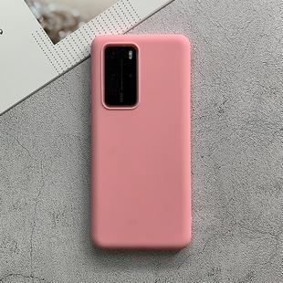 For Huawei P40 Pro Shockproof Frosted TPU Protective Case(Pink)