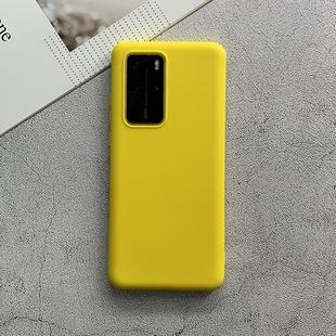 For Huawei P40 Pro Shockproof Frosted TPU Protective Case(Yellow)