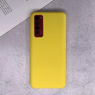 For Huawei nova 7 5G Shockproof Frosted TPU Protective Case(Yellow)