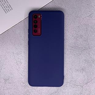 For Huawei nova 7 5G Shockproof Frosted TPU Protective Case(Dark Blue)