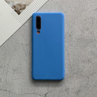 For Huawei P30 Shockproof Frosted TPU Protective Case(Light Blue)
