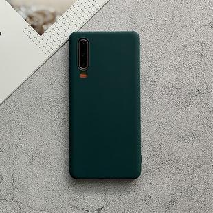 For Huawei P30 Shockproof Frosted TPU Protective Case(Green)