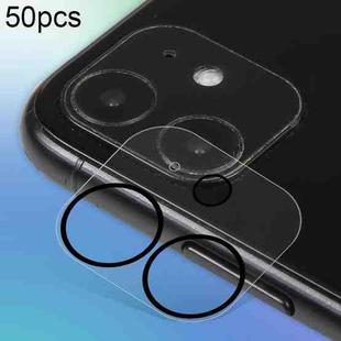 For iPhone 12 mini 50pcs HD Anti-glare Rear Camera Lens Protector Tempered Glass Film