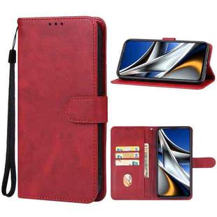 For Xiaomi Poco X5 Pro Leather Phone Case(Red)