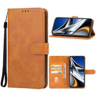 For Xiaomi Poco X5 Pro Leather Phone Case(Brown)
