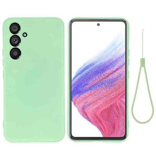 For Samsung Galaxy A54 5G Color Liquid Silicone Phone Case(Green)
