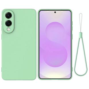 For Samsung Galaxy S25 Edge 5G Color Liquid Silicone Phone Case(Green)