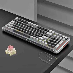 FOETOR Y98 Wireless 2.4G Multi-bluetooth Charging Gaming Keyboard(Grey Black)