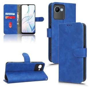 For Realme C30 / C33S Skin Feel Magnetic Flip Leather Phone Case(Blue)