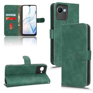 For Realme C30 / C33S Skin Feel Magnetic Flip Leather Phone Case(Green)