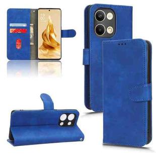 For OPPO Reno9 / Reno9 Pro 5G Skin Feel Magnetic Flip Leather Phone Case(Blue)