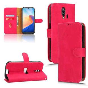 For Blackview BV7200 Skin Feel Magnetic Flip Leather Phone Case(Rose Red)