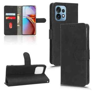 For Motorola Moto X40 Pro Skin Feel Magnetic Flip Leather Phone Case(Black)