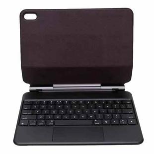 For iPad 10th Gen 10.9 2022 Bluetooth Keyboard Leather Case with Touch Pad(Black)