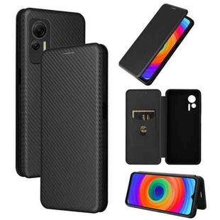 For Ulefone Note 14 Carbon Fiber Texture Flip Leather Phone Case(Black)