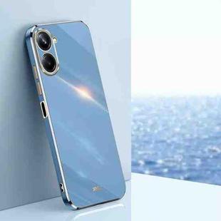 For Realme 10 Pro 5G XINLI Straight Edge 6D Electroplate TPU Phone Case(Celestial Blue)