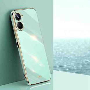 For Realme 10 Pro 5G XINLI Straight Edge 6D Electroplate TPU Phone Case(Mint Green)