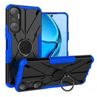 For Infinix Hot 20 4G Armor Bear Shockproof PC + TPU Phone Case with Ring(Blue)