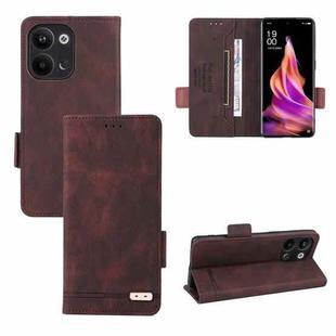 For OPPO Reno9 / Reno9 Pro 5G Magnetic Clasp Leather Phone Case(Brown)