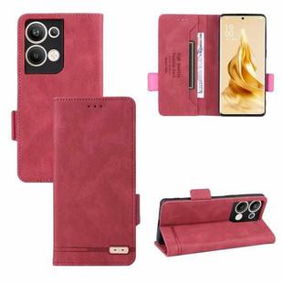 For OPPO Reno9 Pro+ 5G Magnetic Clasp Leather Phone Case(Red)