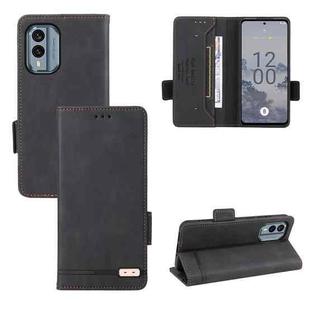 For Nokia X30 5G Magnetic Clasp Leather Phone Case(Black)